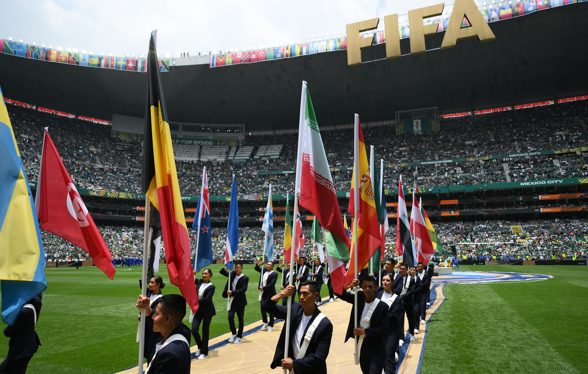  Opening Ceremony country flag carriers during the FIFA World Cup 2026 Group A match between Mexico and South Africa at Mexico City Stadium on June 11, 2026 in Mexico City, Mexico. 