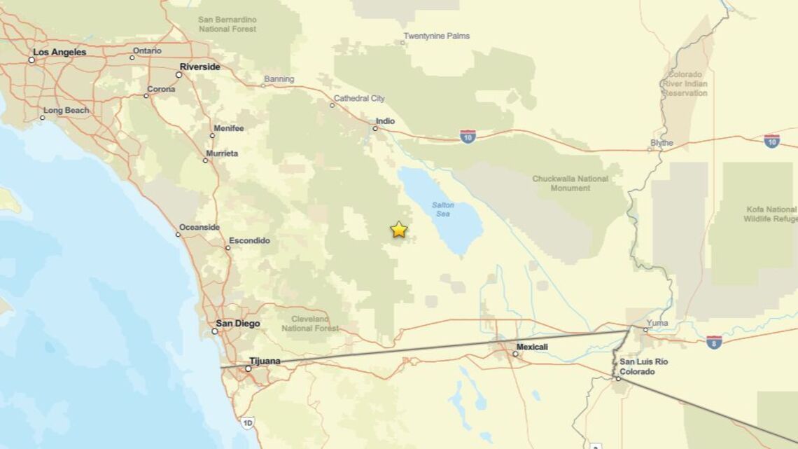 Update: Seismic activity on Oct. 9 - 2.1 magnitude earthquake near Ocotillo Wells, CA recorded 