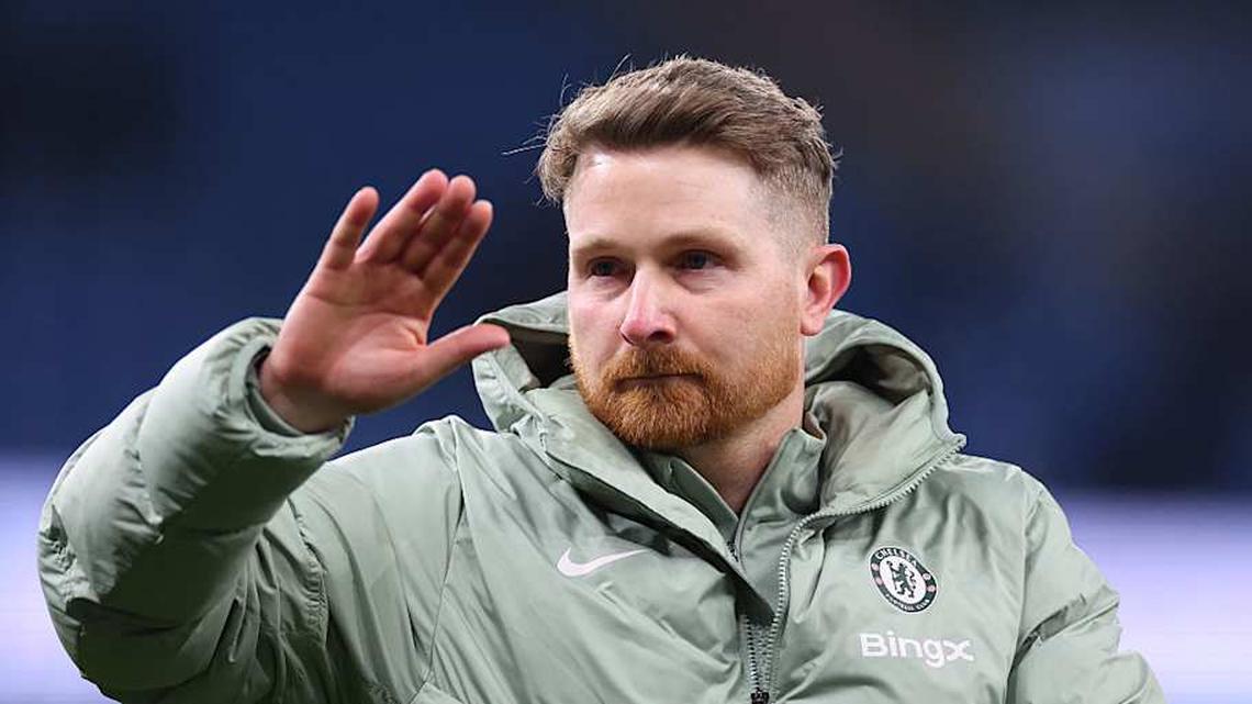  Calum McFarlane previously managed the Blues in January. | Marc Atkins/Getty Images 