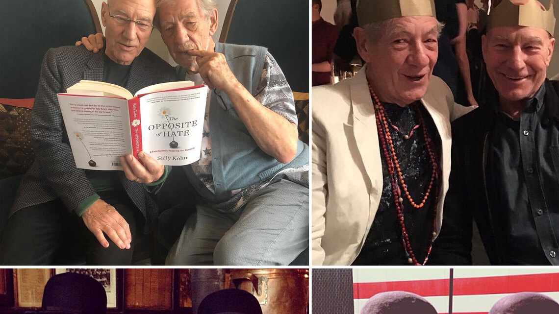 Relive Patrick Stewart and Ian McKellen's Sweetest Friendship Moments 