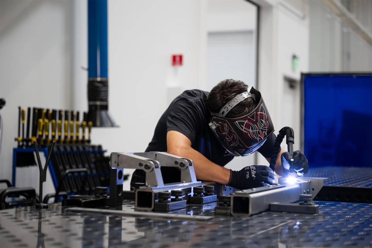  The campus has plenty of gear needed to put together early EV prototypes on site.