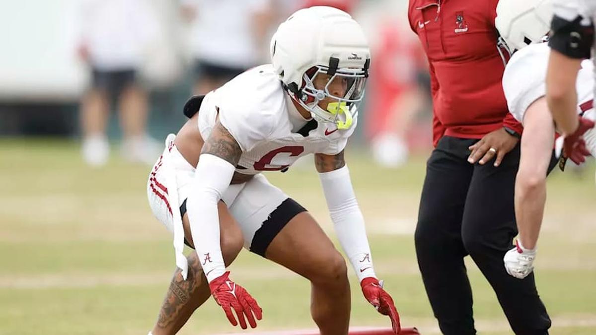  Alabama Defensive Back Red Morgan (6) during Practice at Thomas-Drew Practice Fields in Tuscaloosa, AL on Thursday, Mar 26, 2026. | Photo by Crimson Tide Photos / UA Athletics 