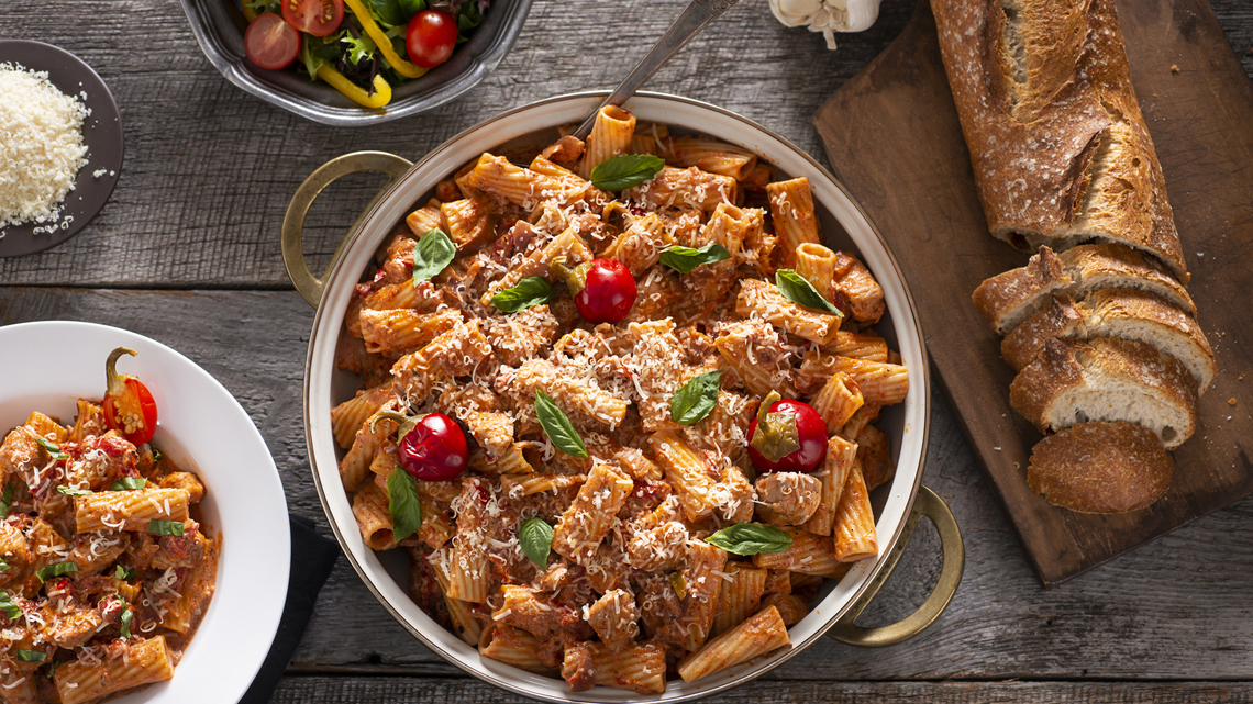 This Is the Dreamiest, Creamiest Tuscan Chicken Pasta You’ll Ever Make