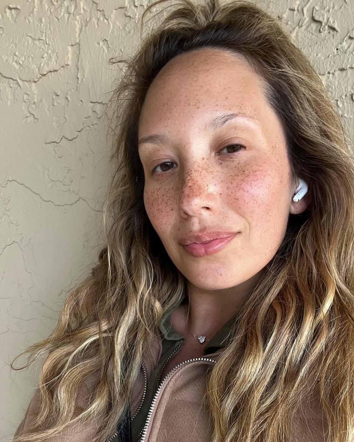 Cheryl Burke Cheryl showed off her freckles with minimal makeup in this July 2023 selfie. She opened up in the caption about sobriety, telling fans, "It's been 5 years since I started my recovery journey. As I enter my 6th year sober, I have found a newfound purpose that I hadn't thought ever existed." She added, "I no longer want to hold onto any heavy, resentment or anger towards anyone, especially myself moving forward however, this is a daily practice and something that I‘ll work on for the rest of my life. One day at a time though, right?" Courtesy of Cheryl Burke/Instagram