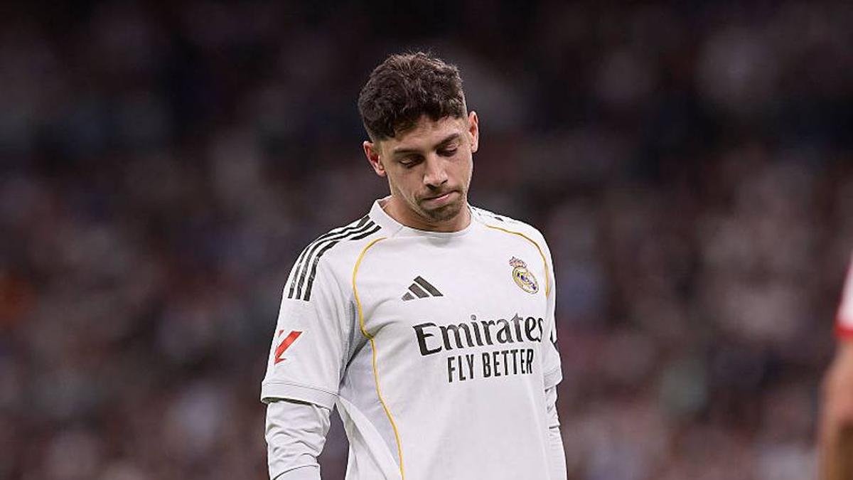  Federico Valverde was taken to hospital after a clash in training. | Federico Titone/SOPA Images/LightRocket/Getty Images 