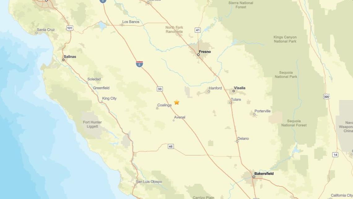 Earthquake struck area close to Huron, CA: 2.1 magnitude recorded on April 4 