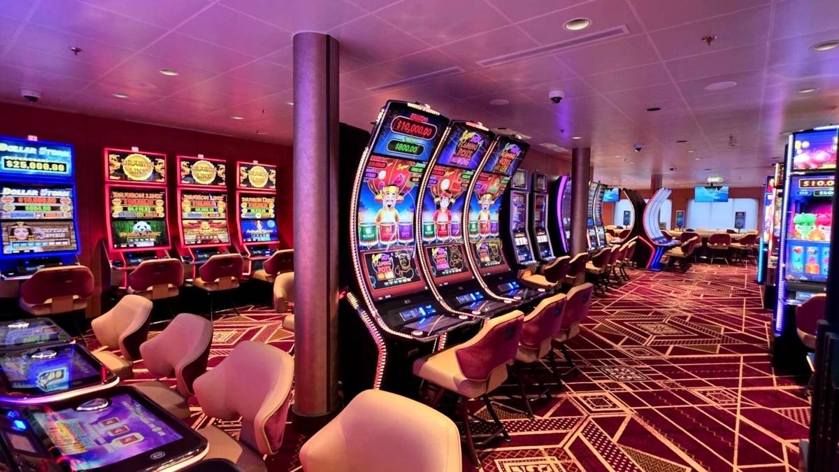  Carnival Glory's non-smoking casino features slot machines and table games. 