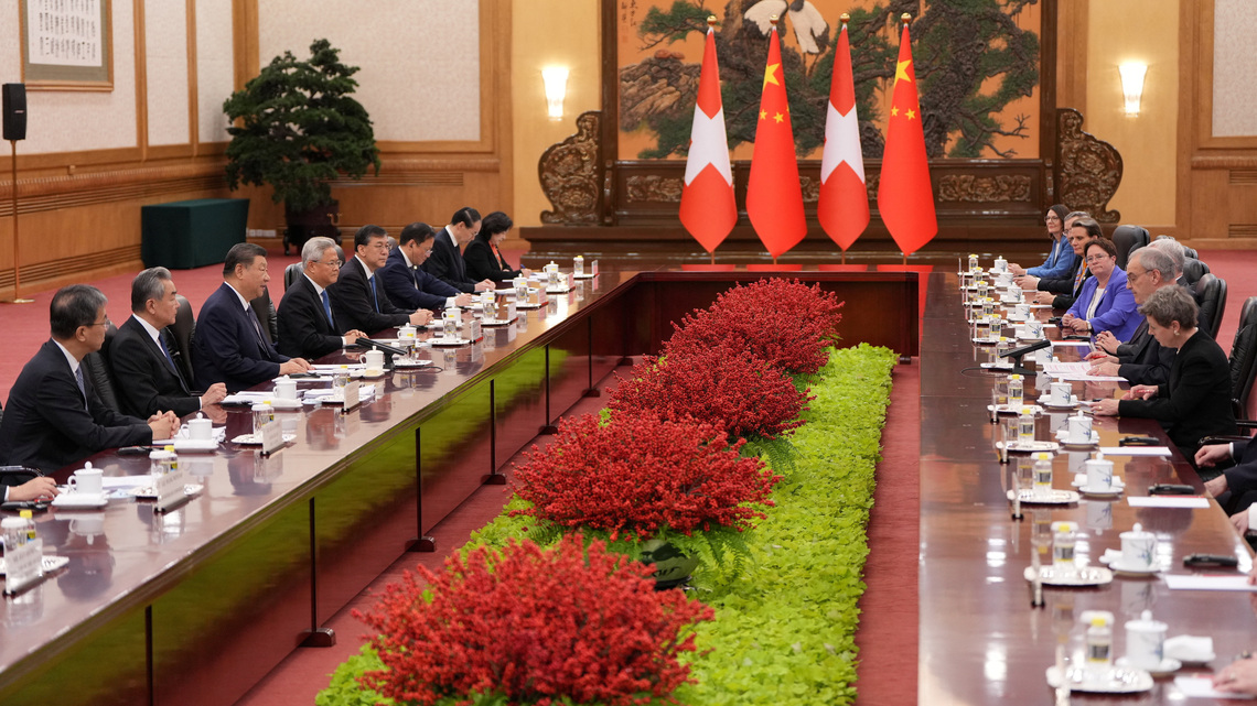 China's Xi, Swiss president praise trade deal that boosts access 
