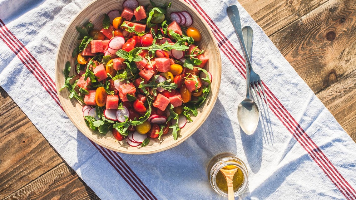 The Genius Way To Make Watermelon Salad 10x Better, According to an Award-Winning Chef 