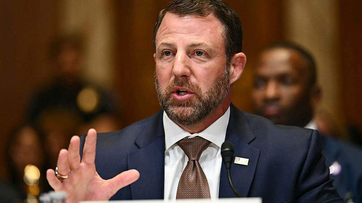 Homeland Security Secretary Markwayne Mullin testifies during a Senate Appropriations Subcommittee on Homeland Security hearing on the fiscal year 2027 budget for the agency on Capitol Hill in Washington on Tuesday.
