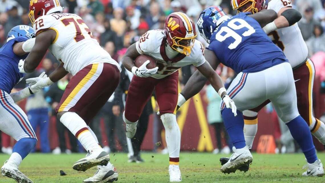 Commanders rule out RB Jacory Croskey-Merritt, 3 others vs. 49ers