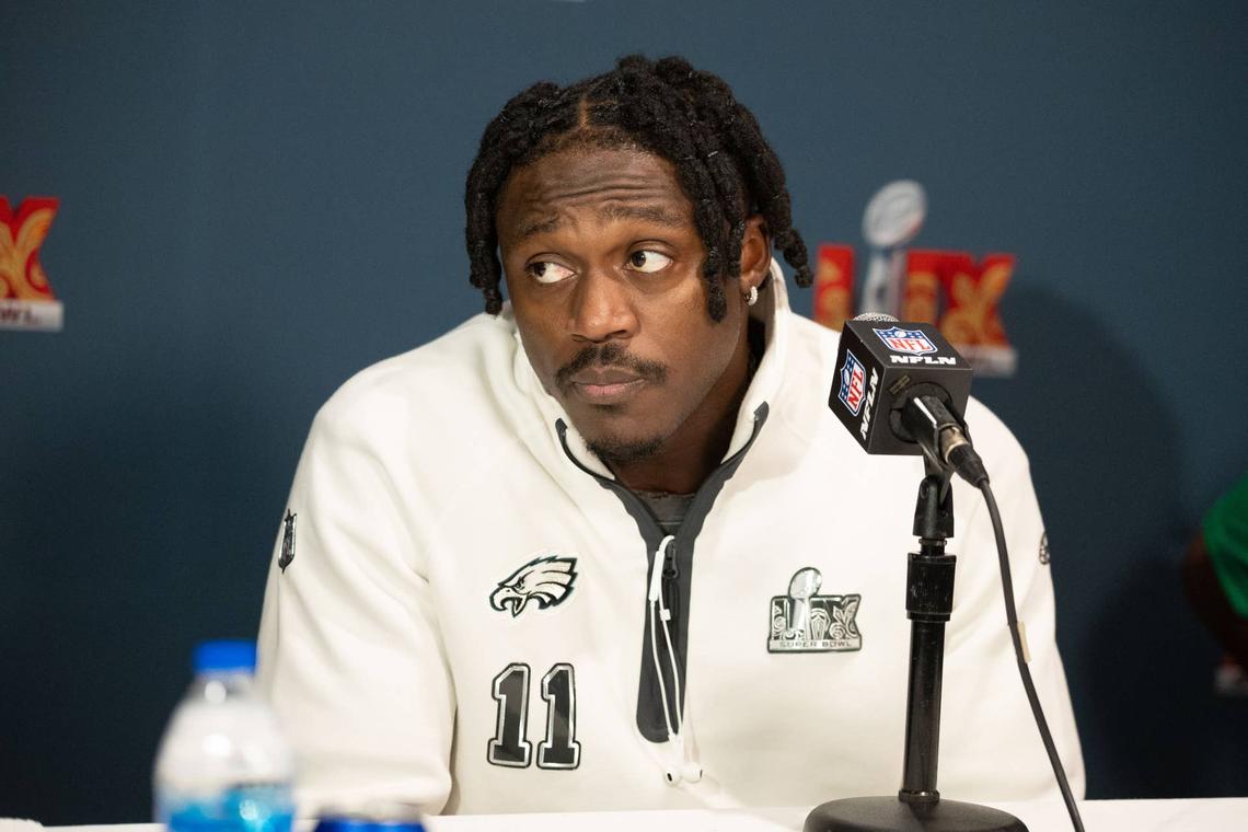  Philadelphia Eagles wide receiver A.J. Brown (11). © Bill Streicher-Imagn Images