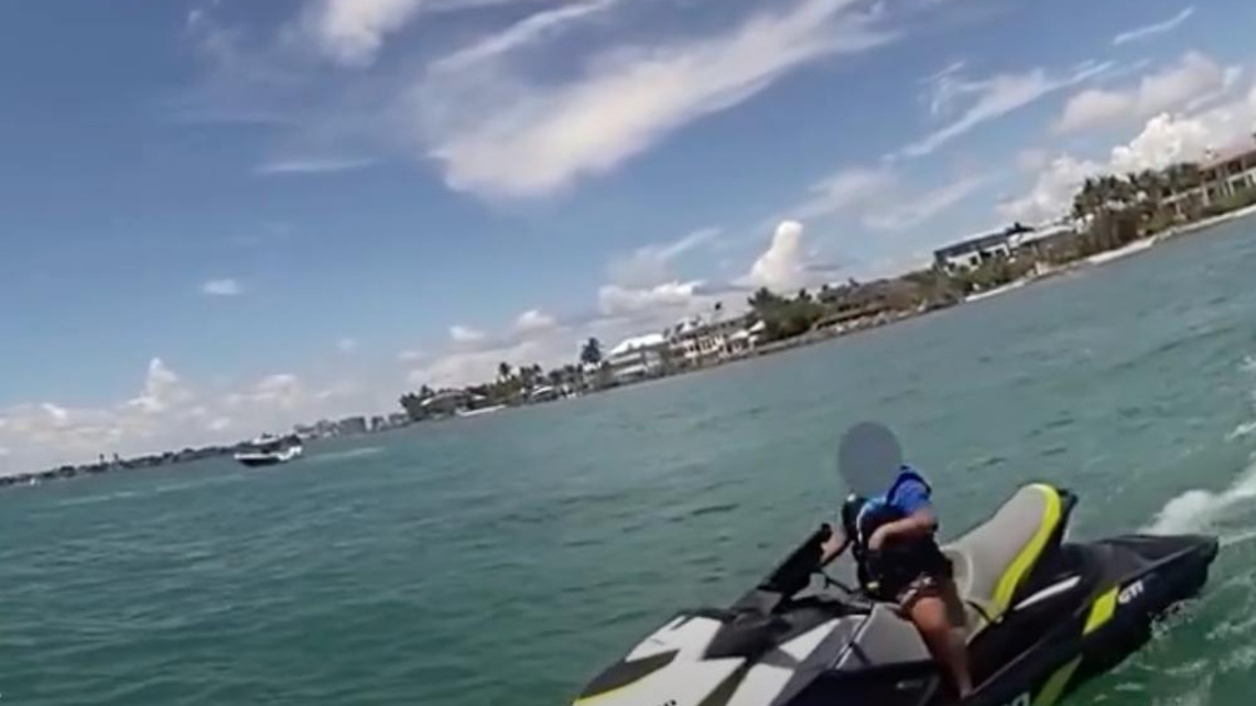 Video shows 8-year-old riding jet ski alone off Lido Beach in Sarasota 
