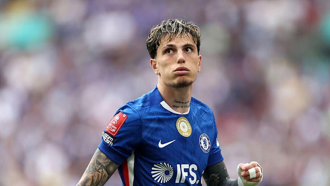  Garnacho was an unpopular figure at Wembley. | Cameron Smith/The FA/Getty Images 