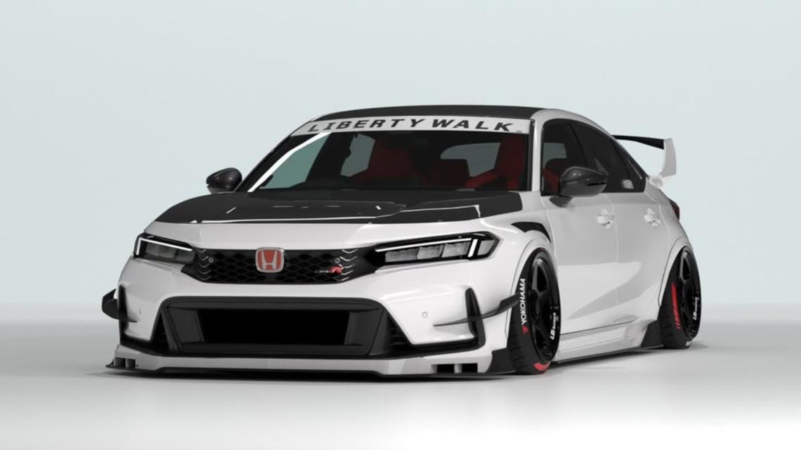 Liberty Walk Turns the Honda Civic Type R Into a Hot Hatch on Steroids 