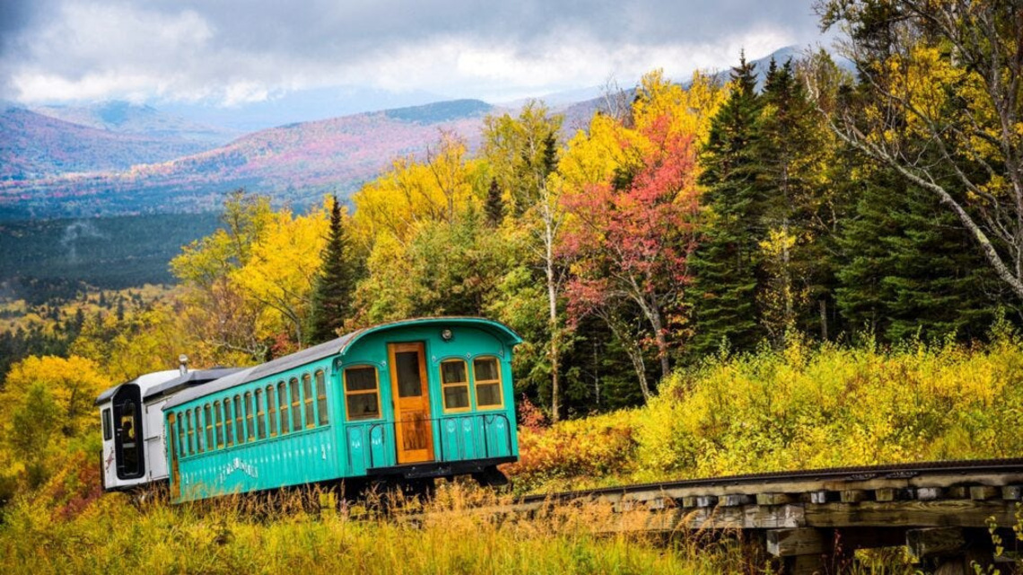 These 14 train journeys may be the best way to see fall foliage
