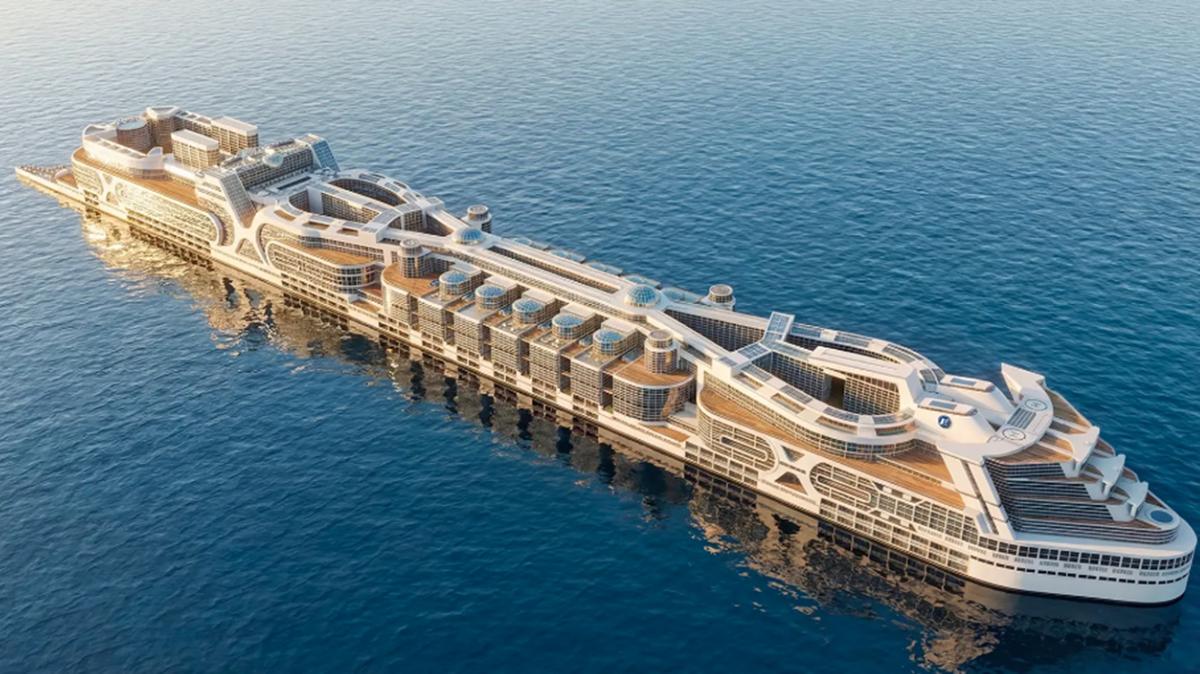 A rendering of the Freedom Ship. 
