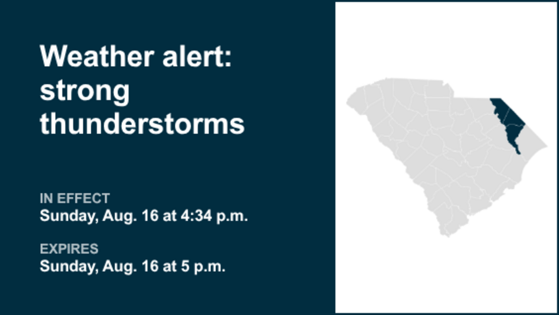 UPDATE: Brace for strong thunderstorms in Myrtle Beach area and Conway Sunday evening 