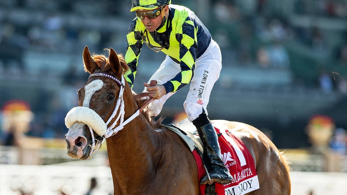'A Monster Right Now': Filly Om N Joy Preparing For First Test Against Males In Pacific Classic 