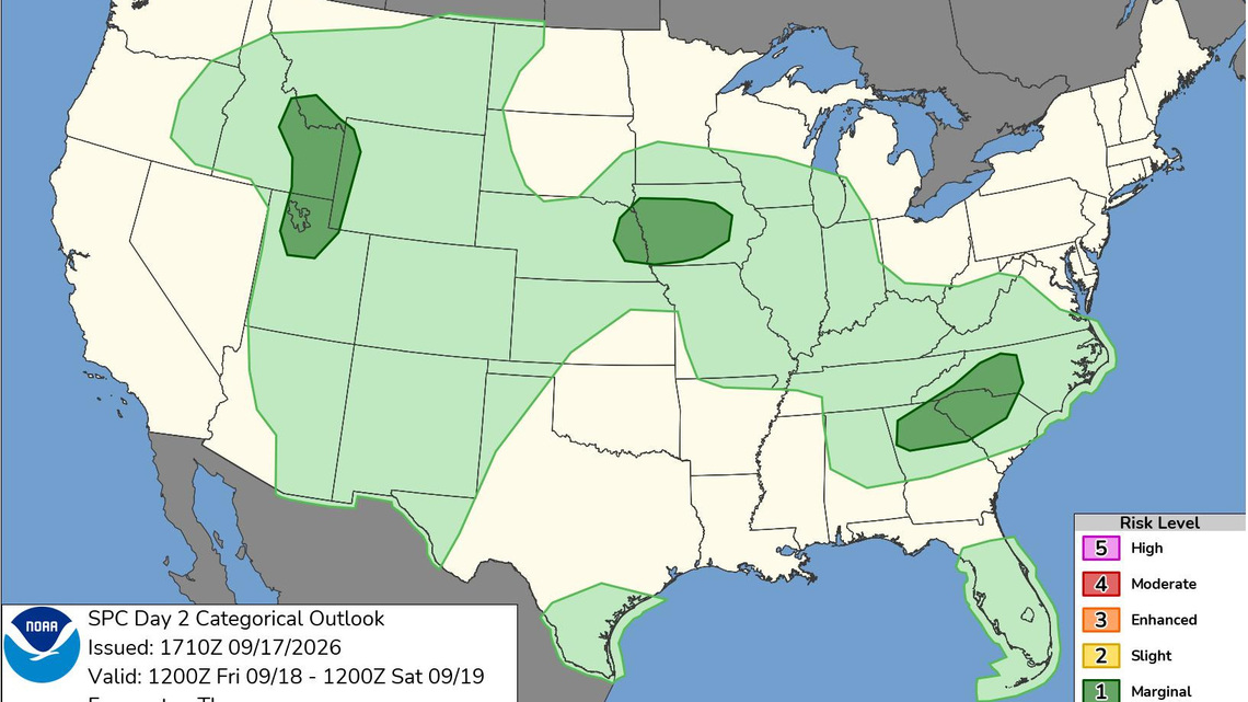 Storms expected to sweep across nation this weekend