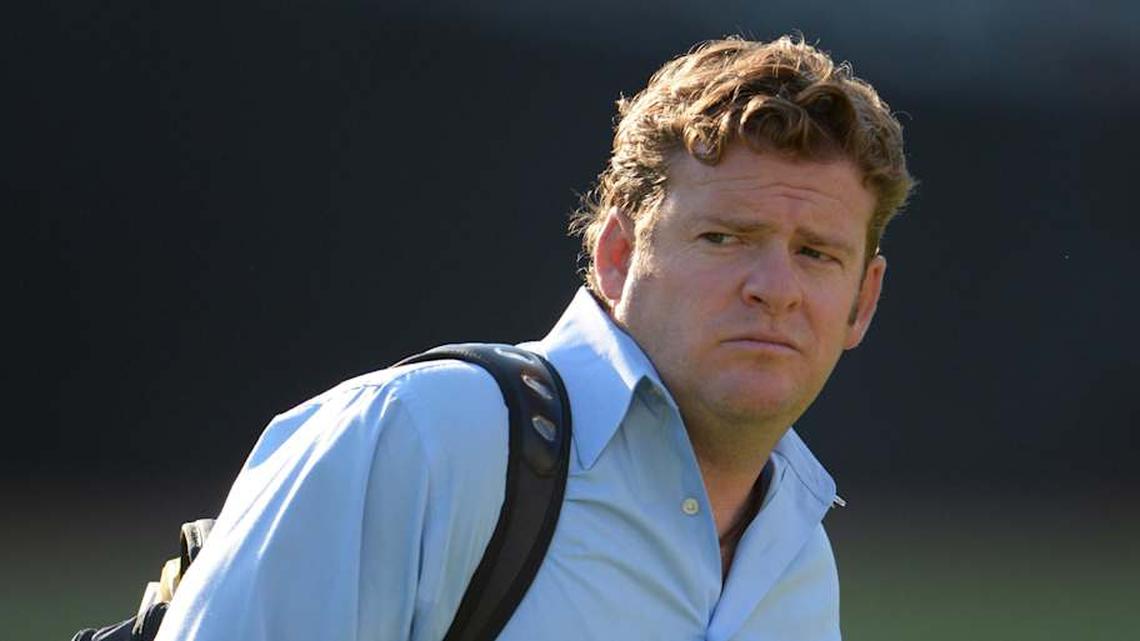  Aug 28, 2014; Oakland, CA, USA; Seattle Seahawks general manager John Schneider before the game against the Oakland Raiders at O.co Colisuem. Mandatory Credit: Kirby Lee-Imagn Images | Kirby Lee-Imagn Images 