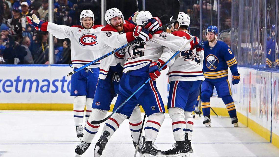 Alex Newhook, Canadiens find Game 7 success again, oust Sabres in OT