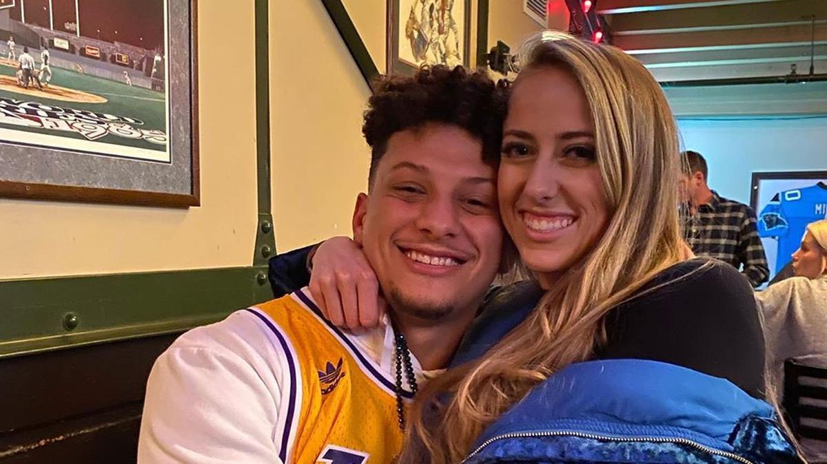 September 2020. After more than eight years together, the professional athlete proposed to Matthews in September 2020. Mahomes got down on one knee in a VIP box at Arrowhead Stadium in Kansas City in front of an illuminated sign that read, “Will You Marry Me?” There was also a massive floral display and a candlelight dinner to follow.