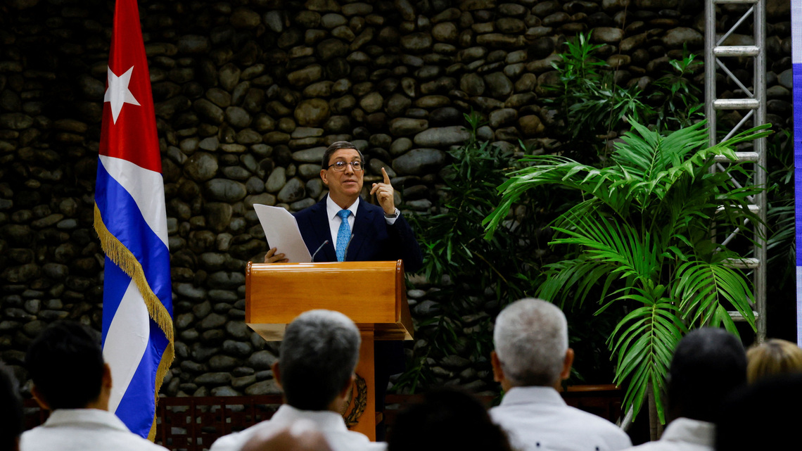 Cuba's foreign minister says no negotiations despite "genocidal" blockade