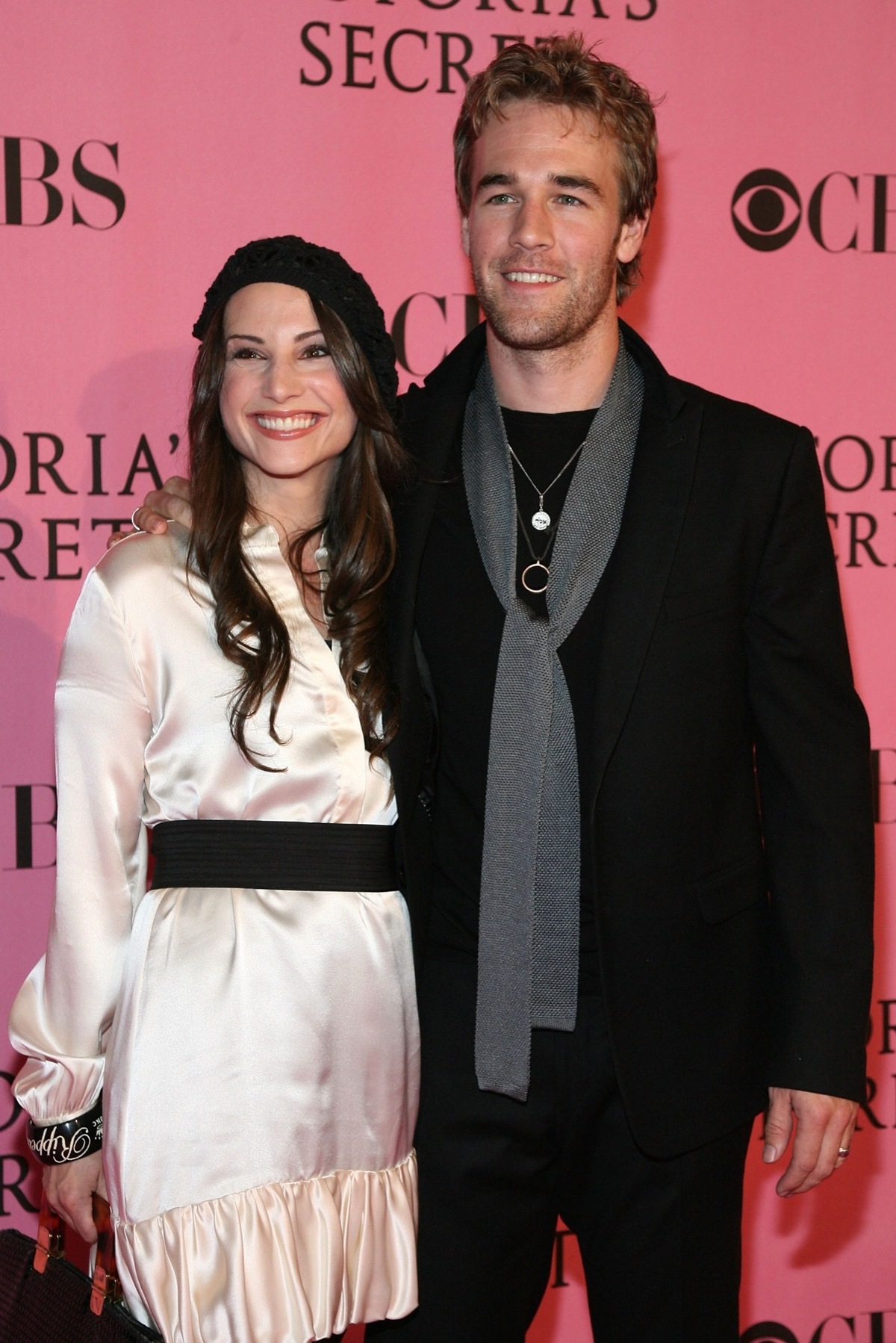  Heather McComb and James Van Der Beek.Frazer Harrison/Getty Images 
