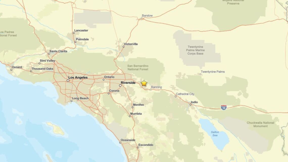 2.1 magnitude earthquake recorded near Yucaipa, CA on Oct. 9 