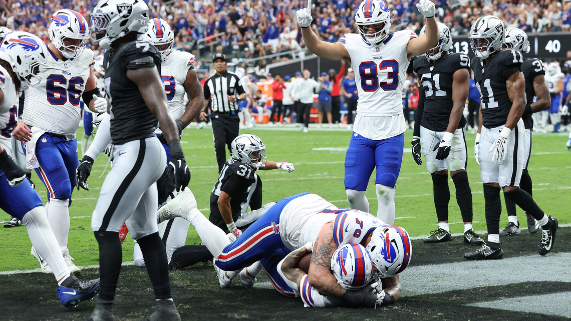 Raiders lose at home to Bills for third straight loss after 3-0 start