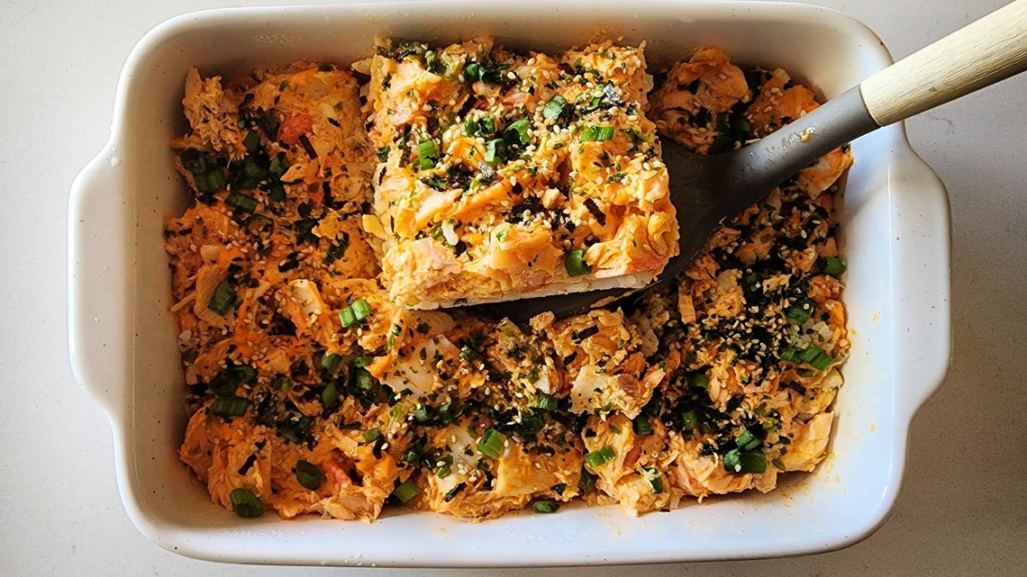 I Tried a Viral Salmon Sushi Bake, and It Completely Changed Homemade Sushi Night 
