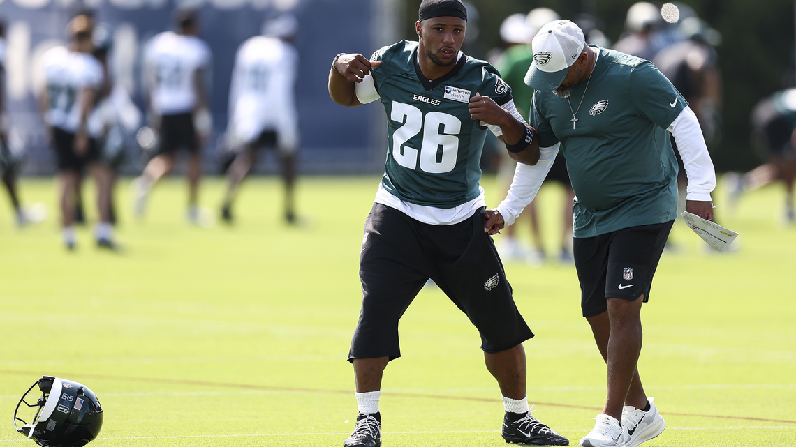Saquon Barkley says he loves the challenge of ‘learning a new language' in Sean Mannion's offense 