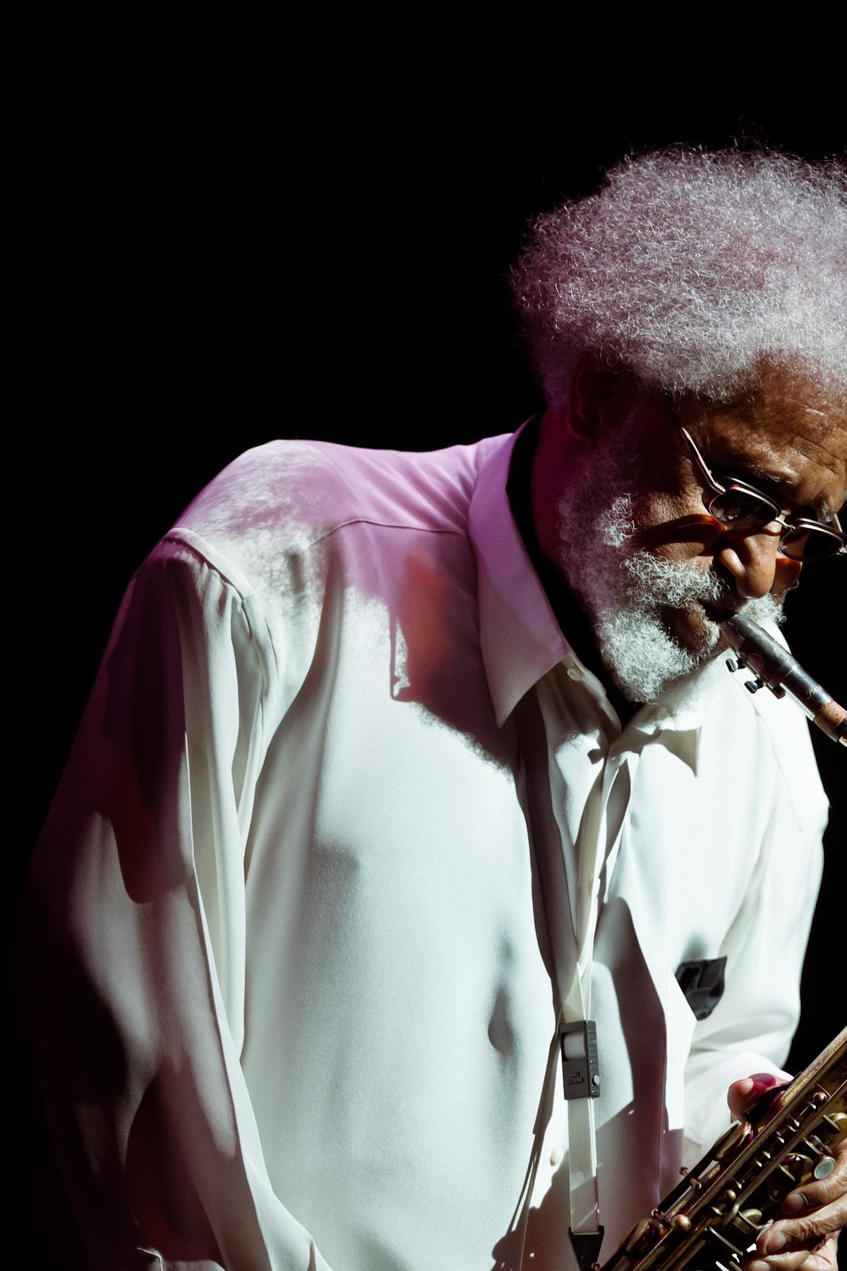 FILE -- The tenor saxophonist Sonny Rollins performs at the Beacon Theatre in New York on Sept. 10, 2010. Rollins, whose forceful and imaginative approach to the tenor saxophone made him one of the dominant jazz musicians of the post-World War II era, died at his home in Woodstock, N.Y., on Monday, May 25, 2026. He was 95. (Chad Batka/The New York Times)