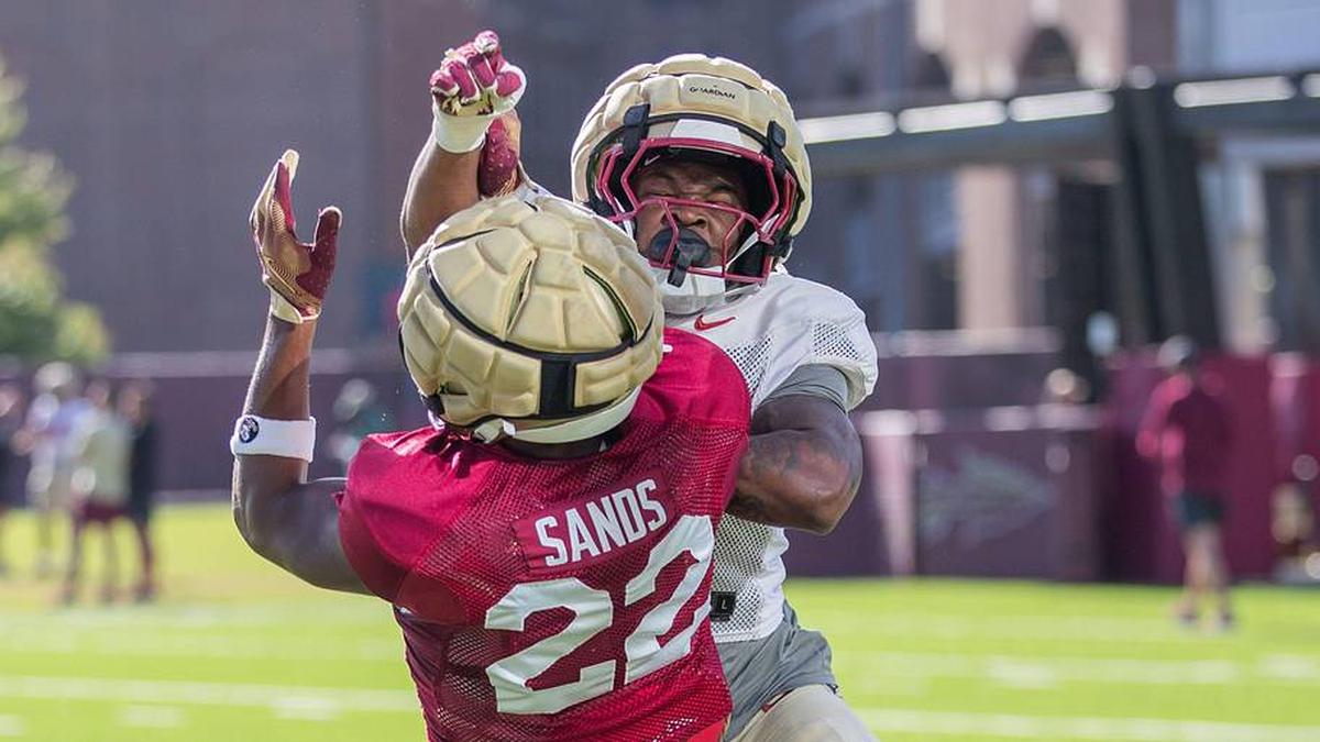  The Florida State Seminoles football team practice for the upcoming season Thursday, April 9, 2026. | Alicia Devine/Tallahassee Democrat / USA TODAY NETWORK via Imagn Images 