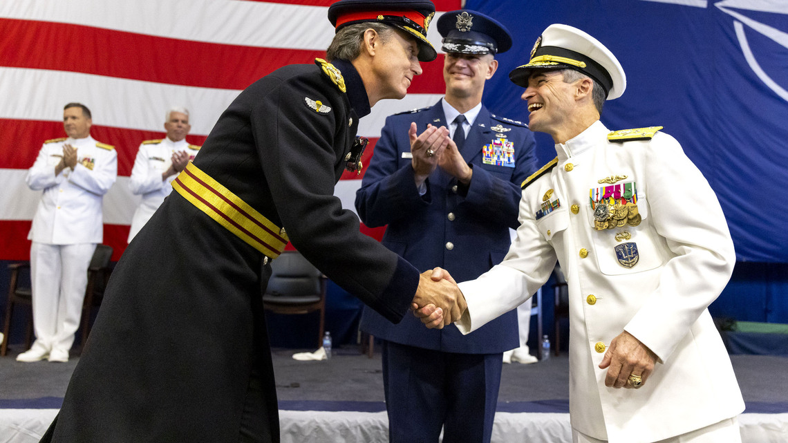 Command of NATO's Joint Force Command Norfolk handed to British general 