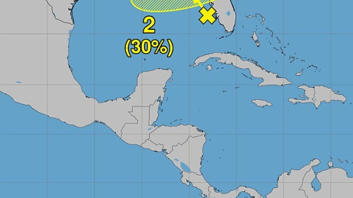 The National Hurricane Center says there is a 30% chance a tropical cyclone will form in the region of the northern or northeastern Gulf over the next seven days. There is a 10% chance something may form over two days.