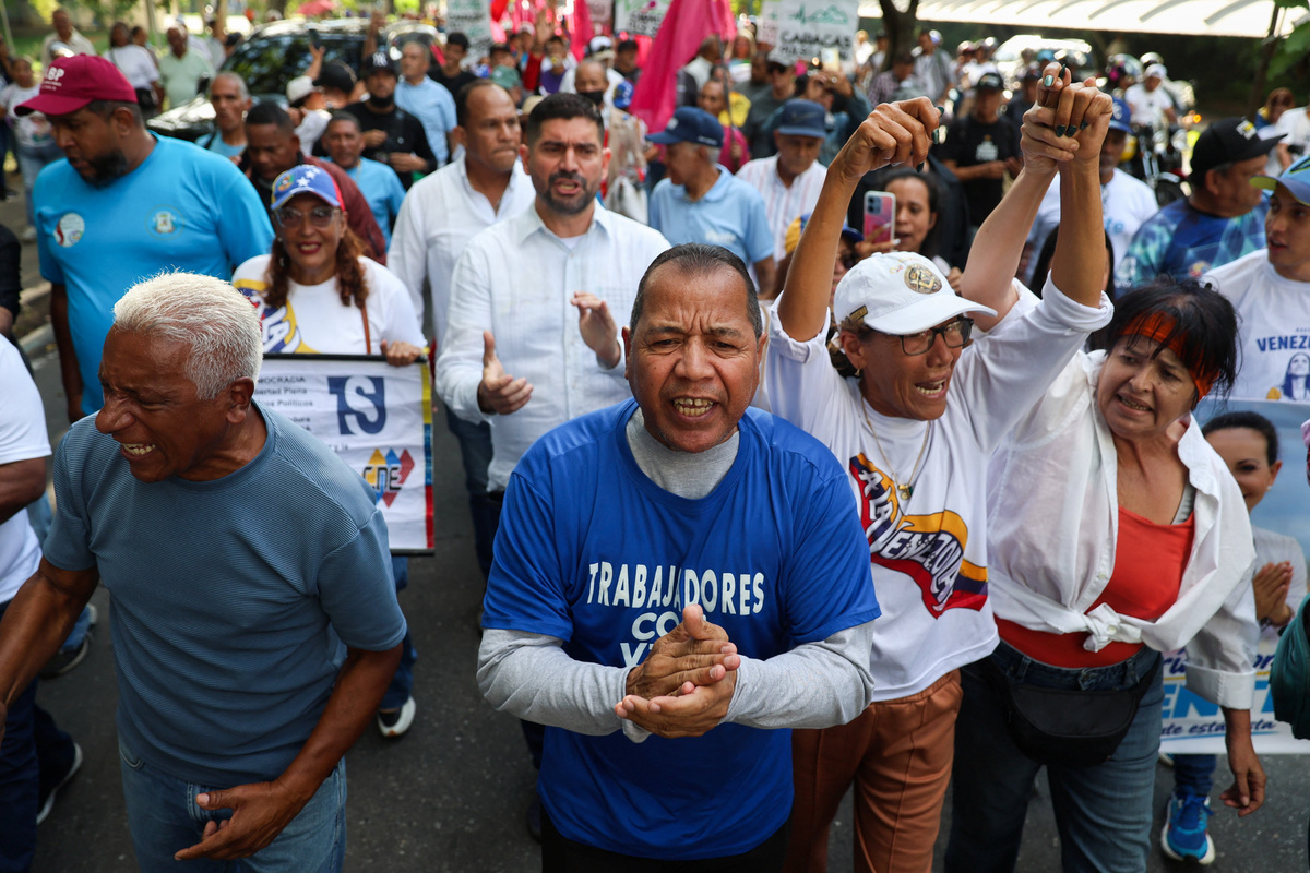 Venezuelans call for elections in first national protest in nearly two ...