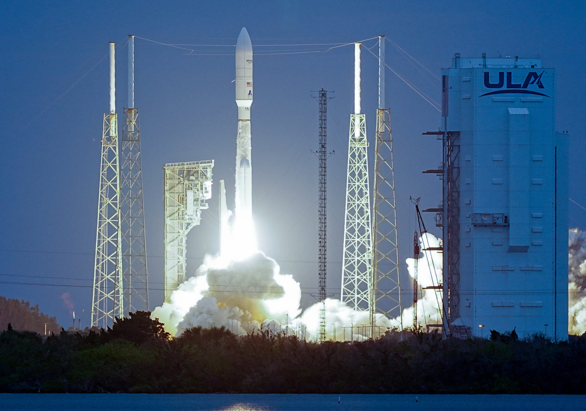 A United Launch Alliance Atlas V rocket lifts off from Cape Canaveral Space Force Station May 29, 2026. The rocket is carrying 29 Amazon Leo internet satellites. Craig Bailey, FLORIDA TODAY via USA TODAY NETWORK