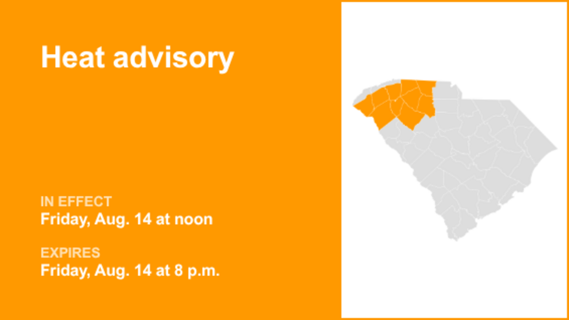 UPDATE: Heat advisory in place for Upstate SC until Friday evening 