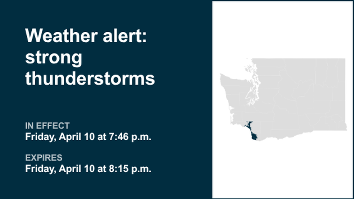 UPDATE: Prepare for pea-sized hail with thunderstorms in Southwest Washington Friday 