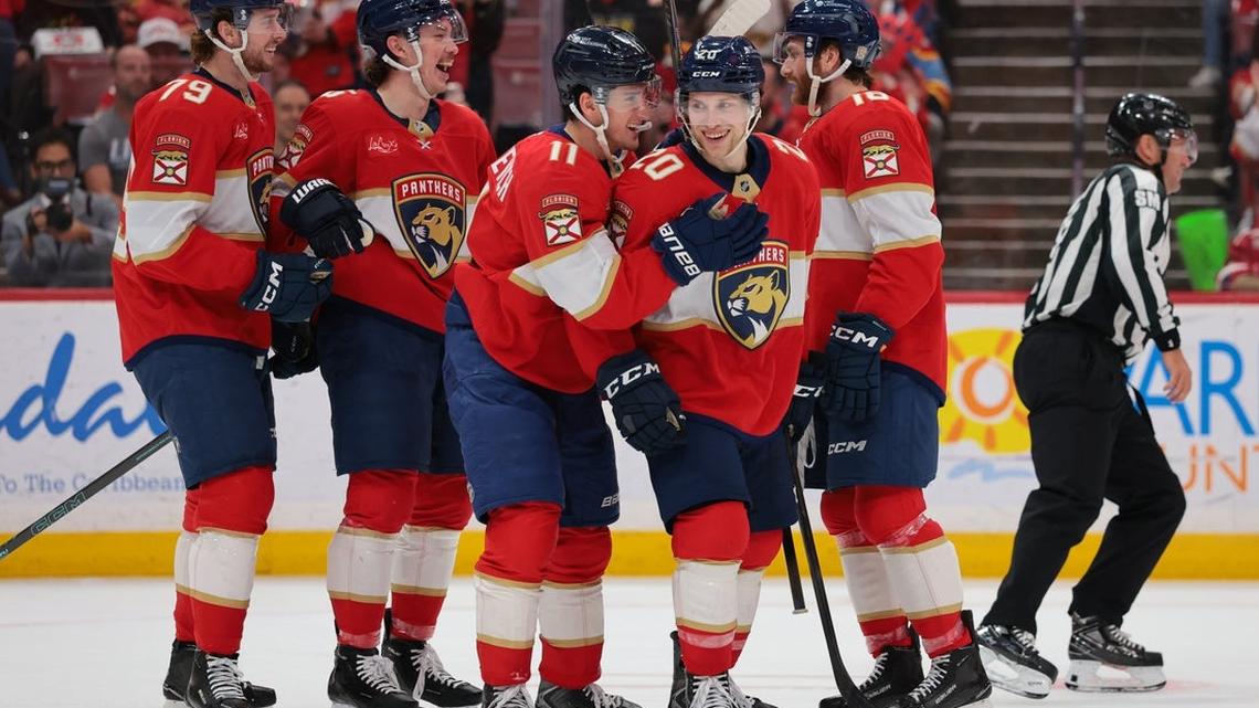 Career milestones for Panthers rookies in rout of Red Wings 