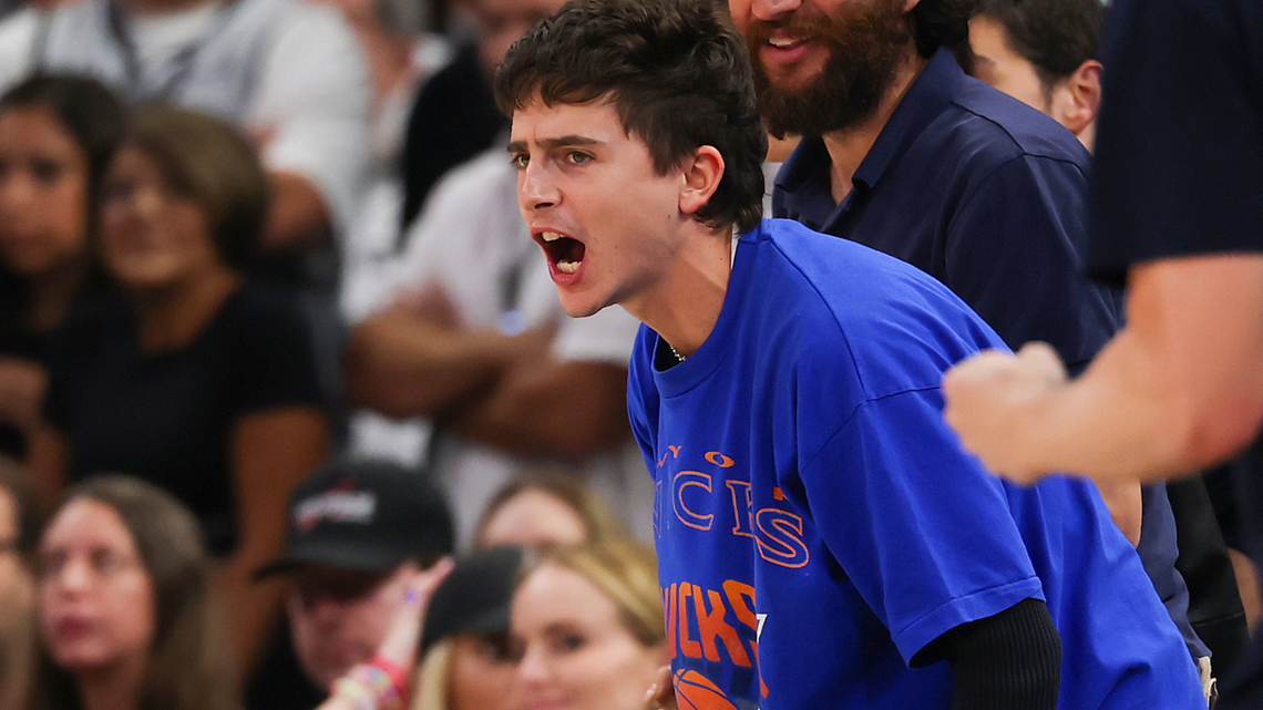 Fans Can't Get Enough of Timothée Chalamet's Wild Knicks Celebration 