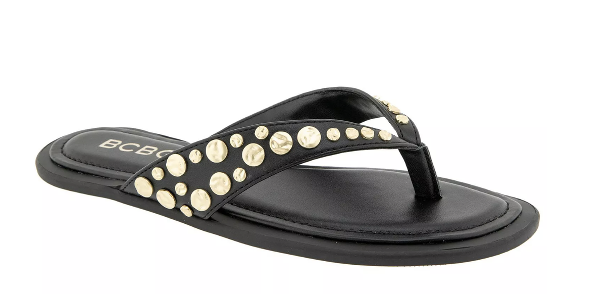 Macy’s BCBG Studded Flip FlopsCourtesy of Macy's