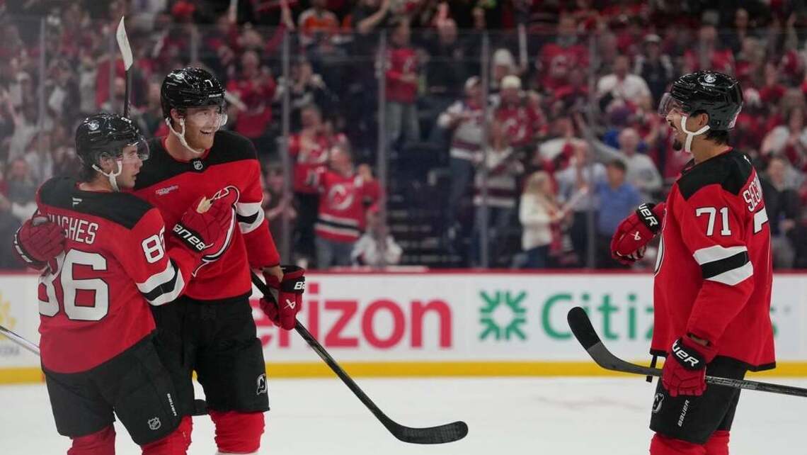 Devils score season-opening win over Flyers on Hughes’ overtime goal