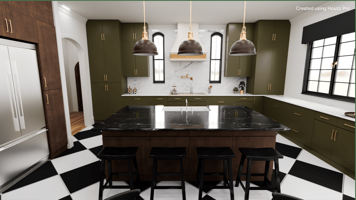  Image created using Houzz Pro's 3D Floor Plan tool 