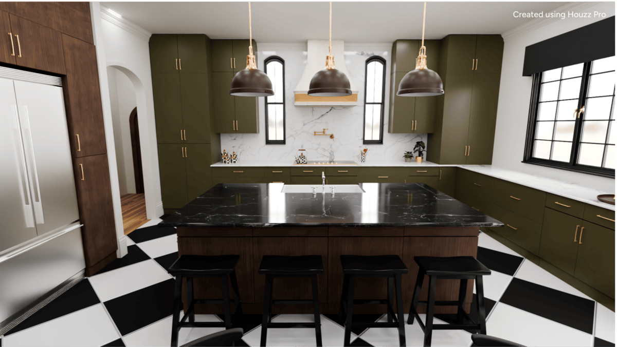  Image created using Houzz Pro's 3D Floor Plan tool 