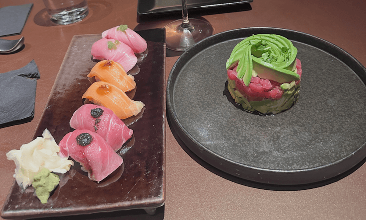 The six-piece chefs’ choice nigiri was super fresh and unforgettable. Photo credit: April Benshosan 