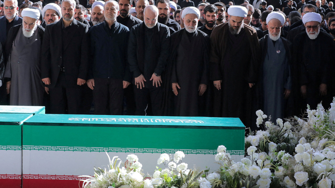 Three sons of Iran's slain leader Khamenei appear at funeral, not his successor 