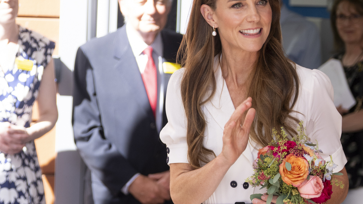 LONDON, ENGLAND - JULY 6: Catherine, Princess of Wales visits the Evelina London Children's Hospital on July 6, 2026 in London, England. (Photo by Mark Cuthbert/UK Press via Getty Images)